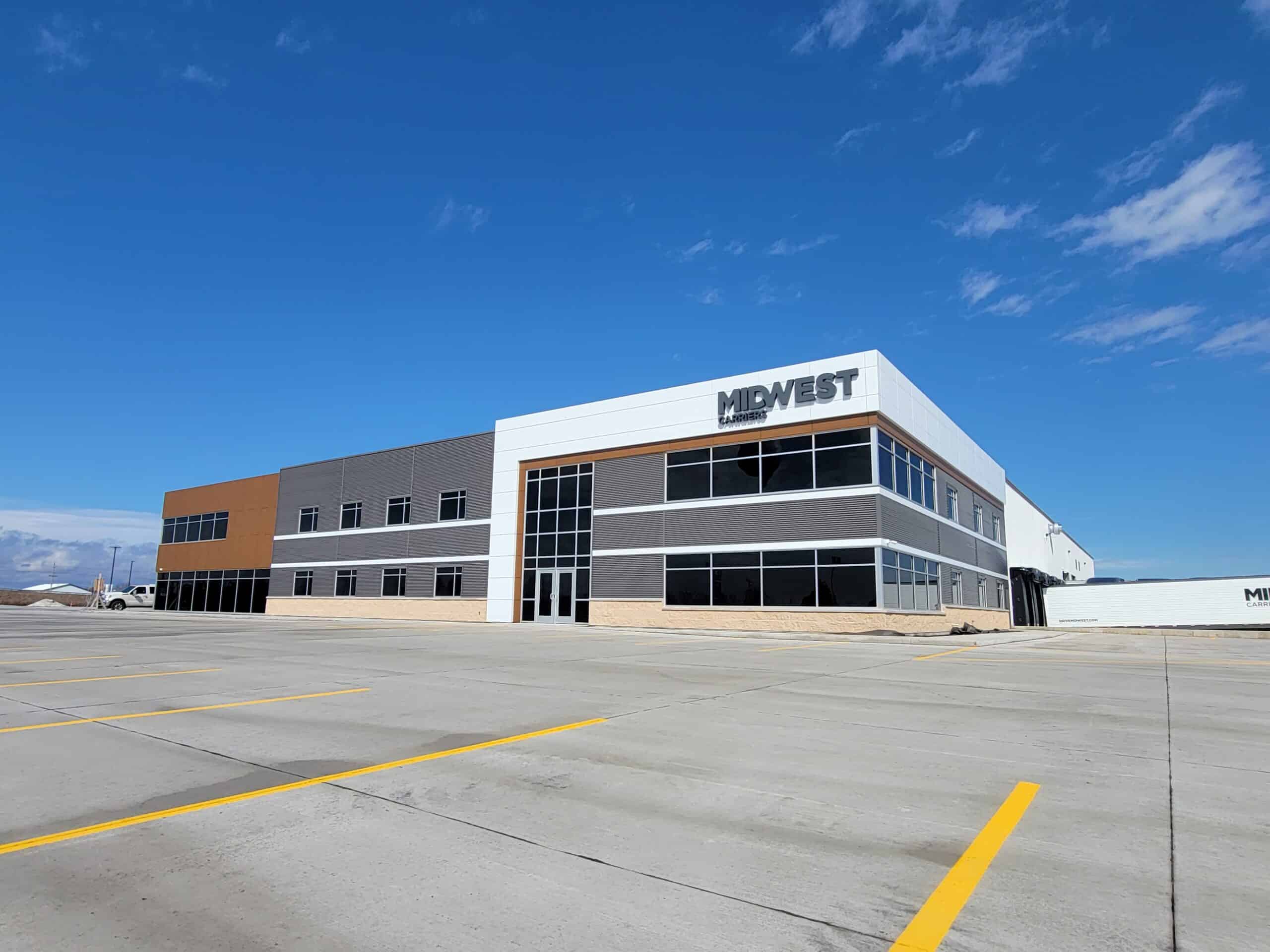 Midwest Carriers new facility during the day